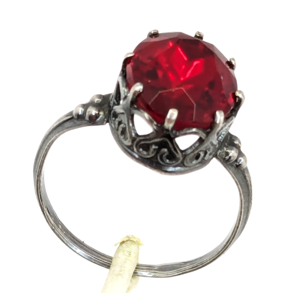 Vintage Luxury Soviet RING Silver⭐875 stamp Star USSR -size: 8US (18.5mm) UA #97