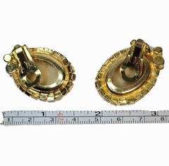 Juliana D&E Faux Honey Malachite Marble Bracelet Brooch Earrings Set Book Piece