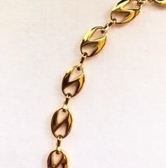 Mariner Anchor Chain Necklace Vintage Signed Classic Preppy Jewelry Gift 34”