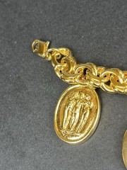 Vintage Camrose Kross JBK Gold Charm Bracelet Box &COA