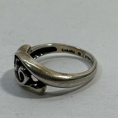 Vintage KABANA STERLING Silver 925 Open Scroll Loop Band Ring 3.1g Size 5.75