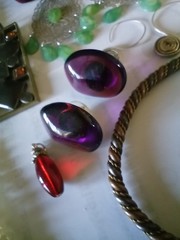 Vintage MIXED JEWELRY LOT EARRINGS,PENDANTS,BRACELET,NECKLACE,RINGS