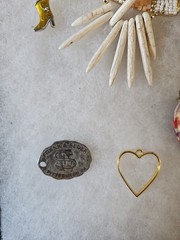 Vintage/ Modern Pendant lot of over 20 pieces. Glass, metal