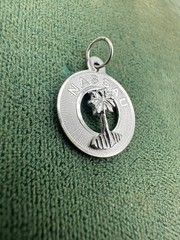 Vintage NASSAU Bahamas Palm Tree Sterling Silver Souvenir Charm