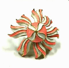 MASSIVE Vtg K.J.L. Kenneth LANE Enamel JELLYFISH Brooch Pendant RARE! SEA R106i