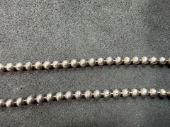 9.73g Vintage Sterling Silver 925 Ball Bead Chain Necklace 24 in M