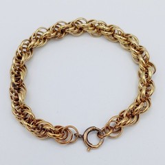 Vintage ~ B.A. Ballou 12K Gold Filled Chunky Curb Link Bracelet ~ 7.5″
