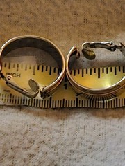 Vintage Avon Gold&silver Tone Clip On Earrings 1970-1990