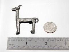 Vintage Alva Studio Silver Plated Pewter Llama Brooch Alpaca Pin 925 13.2 Grams