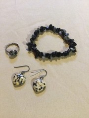 Estate Semiprecious Gemstone Agate Jewelry Lot~925 Sterling Silver Earrings &