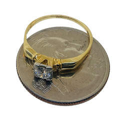 Vintage 1940’s 14k & Palladium Diamond Engagement Ring