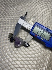 Sterling Silver 925 Amethyst Pendant with Raw Crystal Cluster – 62mm