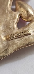 Vintage 1980s Retro Modernist Geometric Pin. JJ (Jonette Jewelry)