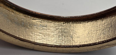 Black Silver Druzy Geometric Clamper Bracelet Gold Tone 7.5 In Hinged Vintage
