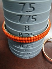 Vintage Orange Bangle Bracelet Lot Of Plastic Acrylic Metal 8-8.5