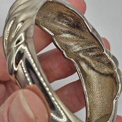 Vintage Clamp Cuff Bracelets Set Of 2 Gold And Silver Tone Costume Jewelry