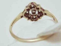 0.80CT Round Cut CZ & Pink Estate Edwardian Art Deco Women’s Floral Inspire Ring