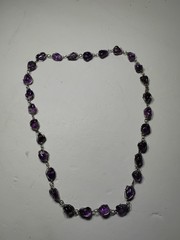 Amethyst Stone 26″Natural Polished No Clasp