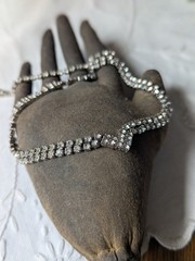 Rhinestone Necklace Vintage Adjusts To 18″ Celebrity N.Y.