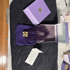 Elizabeth Taylor For Avon Forever Violet Glass Bead Necklace