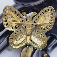 AAI Elegant Simple and Classy Vintage Gold Tone Metal BUTTERFLY Brooch Pin