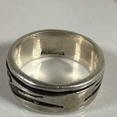 .925 Sterling Silver Vintage Spinner Ring See Pics For Size**