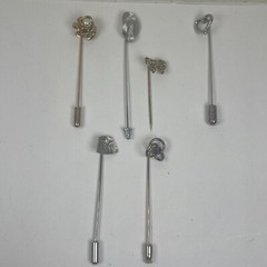 Vintage Lot Clips Pins Jewelry Novelty Assorted Shapes & Sizes