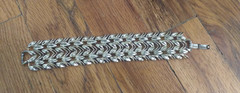 Judy Lee Bracelet Gold Tone 7 Inches Leaf Design Vintage