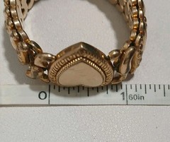 Vintage American Queen Pitman Keeler Heart Expansion Bracelet Sweetheart
