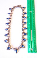 Vintage Barclay Goldtone Rhinestone Necklace, Bracelet & Earrings Set