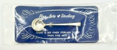 Vintage STERLING SILVER 0.925 Spoon Pin Brooch Fine Arts TRANQUILITY NOS MINT