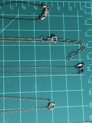 b53. 925 Sterling, GF, Mix material, Enamel, Pearl, Stone 8 chain Necklaces.