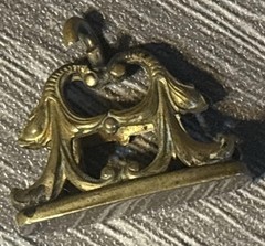 Antique Jewelry Vintage Necklace Pendant Pocket Watch Fob Gold Dolphin Charm