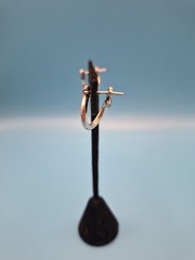 Silver 925 Loop Earings Vintage #E104