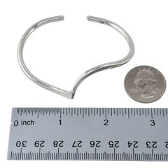 Vintage Sterling Silver 925 | Twisted Wire Cuff Bracelet | 6.75″