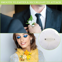 200 Pcs Brooch Pin Backs for Craft Bar Pin Back Clasp Pinback Brooch Backings fo