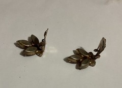 Vintage Smoky Lavender No Brand Earrings