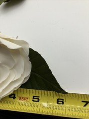 Vintage Camellia flower silk pin boutonniere lapel Millenary for Hat or Cocktail