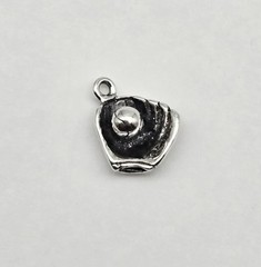 Vintage Sterling Silver Baseball Glove & Ball Sports Charm Pendant – 1.6g