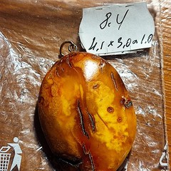 NATURAL OLD ANTIQUE BALTIC AMBER PENDANT 8.4 gr