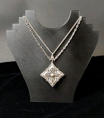 VintagePendant Necklace by Celebrity 30” long Boho Gothic Hippie Biker Costume