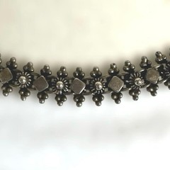 Vintage Silver Braided Necklace Used Not specified