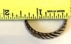 Vintage Silvertone Scarf Clips | Ring 1.5′ W NEW