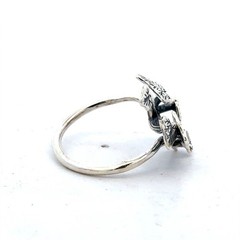 Vintage 925 Sterling Silver Climbing Ivy Vine Plant Leaf Cluster Adjustable Ring