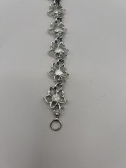 Vintage CORO Bracelet Silver Tone Ivy Leaf leaves Fall Holiday Jewelry Classic