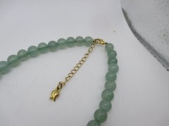 VTG Chinese Jade Celadon Beaded Necklace 24″-26″