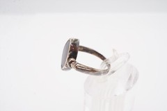 Vintage Sterling Silver 925 Black Onyx Azurite Spinner Ring Size 6.5