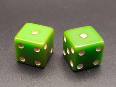 Vintage Bakelite Lot Rings Dice Earrings Black Green Butterscotch 7pc