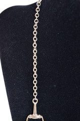 Gold Tone Link Necklace with Large Gold Tone Connecters 32″ No Clasp