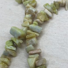 Vintage handmade stone/gemstone bead parrot necklace art to wear statement boho